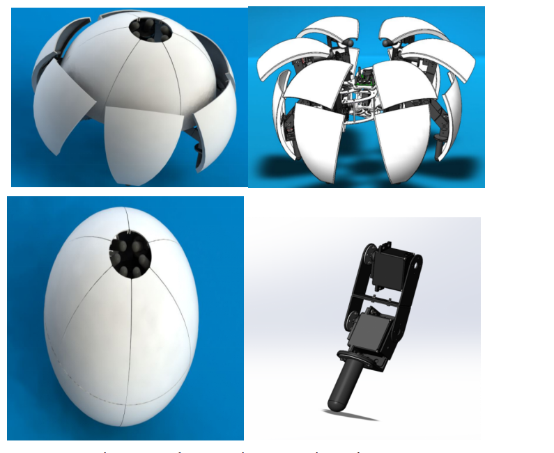 Foldable Spherical Pipeline Robot: Design, Control and Simulation